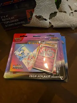 Pokemon TCG Prismatic Evolutions Tech Sticker Collection Set Lot Of 2 Sealed New - Image 3