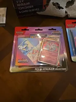Pokemon TCG Prismatic Evolutions Tech Sticker Collection Set Lot Of 2 Sealed New - Image 4