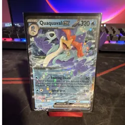 Pokemon Quaquaval ex Full Art Holo Double Rare Sv02 052/193 320 HP EN - Image 1