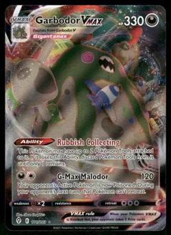 Garbodor VMAX 101/203 Ultra Rare Holo NM Pokemon SWSH07: Evolving Skies - Image 1