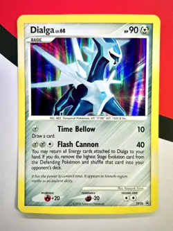 JUMBO Oversized Dialga Lv.68 DP26 2008 Black Star Promo Pokemon NM - Image 1