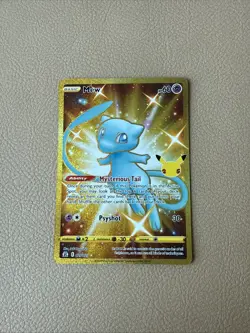Pokemon Celebrations Mew Secret Rare Full Art Holo #025/025 2021 - Image 1