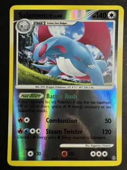Pokemon Salamence 24/100 Reverse Holo Rare Stormfront Card LP+ - Image 1
