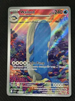 Pokemon TCG: Wailord 162/159 Illustration Rare Sv09: Journey Together English NM - Image 1