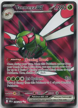 Yanmega ex 206/182 Ultra Rare Destined Rivals Pokemon NM/M - Image 1