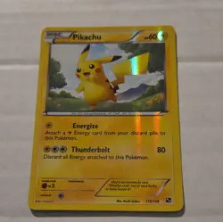 Pikachu 115/114 Pokemon Secret Rare Holo Black & White - Image 1