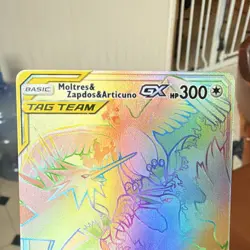 Pokemon Moltres & Zapdos & Articuno GX 69/68 Secret Rare Holo Hidden Fates - Image 3