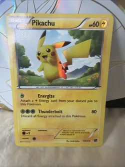 Pikachu 115/114 Pokemon Secret Rare Holo Black & White - Image 1
