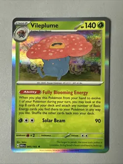 Pokemon TCG * Scarlet & Violet 151 * 045/165 Vileplume Rare * HOLO * Fresh PK - Image 1