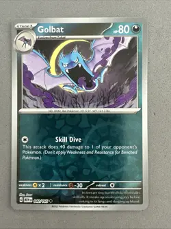 Pokemon TCG * Scarlet & Violet 151 * 042/165 Golbat U * REVERSE HOLO * NM - Image 1