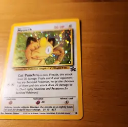 Pokemon TCG Meowth GB holo cosmos stamped promo 10 with SWIRL: M/NM Ships Free! - Image 2