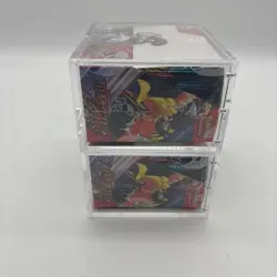 Lot (2) Pokemon SV10 Destined Rivals English Booster Boxes Sealed w/Acrylic Case - Image 3