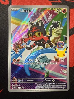 Pokemon Litten 044 Me: Mega Evolution Promo Holo - Image 1