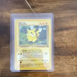 Pokemon TCG Pikachu 60/64 Jungle Common Regular 1st Edition 50 HP Basic Spark - Image 1