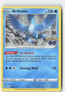 Articuno Holo Rare Pokemon GO 024/078 NM - Image 1