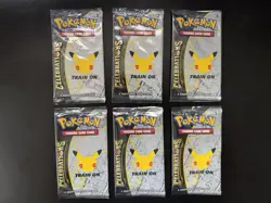 Pokemon Celebrations 25th Anniversary Set of 6 Booster Packs Sealed Unweighed - Image 1