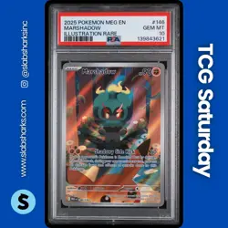 2025 POKEMON MEGA EVOLUTION #146/132 MARSHADOW ILLUSTRATION RARE PSA 10 - Image 1