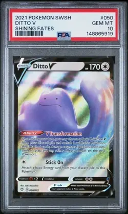 DITTO V 050/072 PSA 10 • 2021 Pokemon Shining Fates SWSH Full Art Rare - Image 5