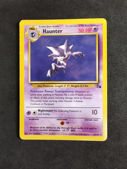 Pokemon TCG Haunter 21/62 Fossil Rare Non-Holo Card Rare WOTC 1999 - Image 1