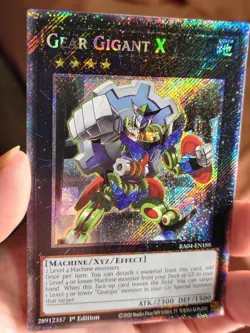 NM Gear Gigant X 1st Edition Platinum Secret Rare RA04-EN188 Yu-Gi-Oh! - Image 3
