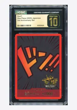 One Piece CGC 10 PRISTINE Don!! Gold 2025 2nd Anniversary Set Chinese - Image 1