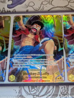 One Piece TCG OP15-119 SEC Monkey.D.Luffy Full Playset (4x) - NM - Ships Fast! - Image 4