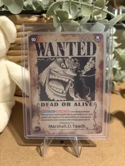 One Piece EMPERORS IN THE NEW WORLD Marshall D. Teach OP09-093 Wanted Poster NM - Image 1