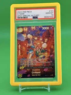 2024 One Piece Op07-500 Years In The Future O-Nami Special Alt Art PSA 10 #101 - Image 1