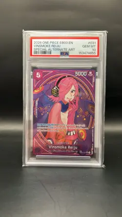 One Piece - Extra Booster - Vinsmoke Reiju - EB03-031 SP Alt Art - PSA 10 - Image 1