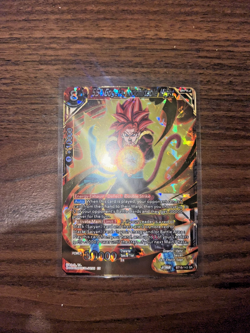 Dragon Ball Super Card Game SS4 Gogeta Indomitable Might SR Foil Card BT18-143 - Image 1