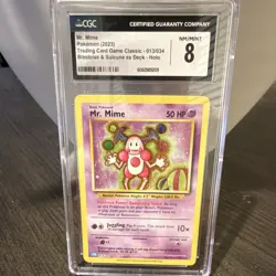 Pokemon Mr. Mime 013/034 Trading Card Game Classic Collection CGC 8 Holo 2023 - Image 1