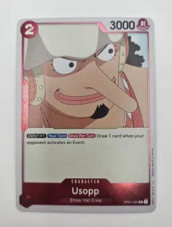 Bandai One Piece CCG Usopp OP01-004 Romance Dawn Character Card 3000/2 - Image 1