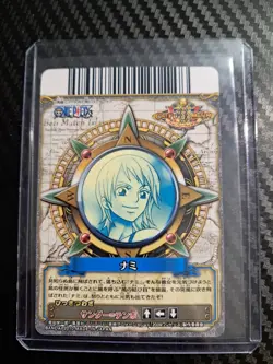 One Piece BANDAI BERRY MATCH NAMI PROMO STRONG WORLD VINTAGE B CARD LUFFY CREW - Image 2