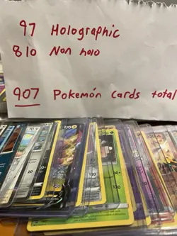 Pokemon TCG 907 Card Lot Holo & Regular Binder, 2016-2026. Blaziken Typhlosion - Image 1