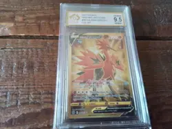 Pokemon Cards promo Holo 182/172 zapdos v ar sr ex graded slab card gold art b23 - Image 2