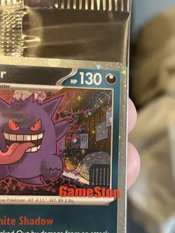 2 Swirl 🌀 Gengar GameStop Stamp Promo Card 050 Sealed PSA 10 Candidate Pokemon - Image 2