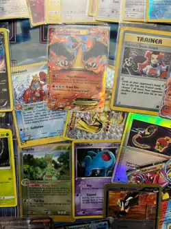 Pokemon TCG DAMAGED Lot 222 Cards Vintage Holo & More! - Image 2