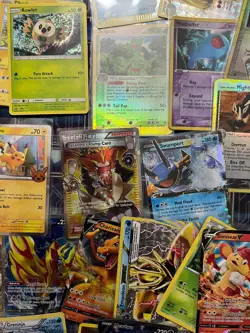 Pokemon TCG DAMAGED Lot 222 Cards Vintage Holo & More! - Image 5