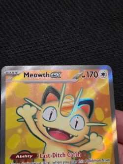 Pokemon Perfect Order - Meowth ex 107/088 Ultra Rare Full Art MINT CLEAN CARD - Image 2