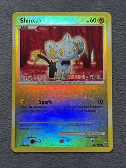 Shinx Diamond & Pearl Stamp Reverse Holo Pokemon Card Burger King Promo - Image 2