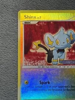Shinx Diamond & Pearl Stamp Reverse Holo Pokemon Card Burger King Promo - Image 5