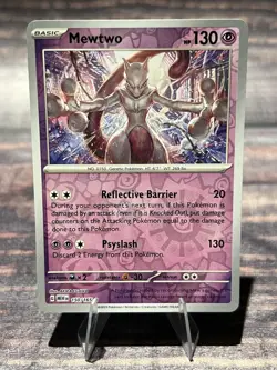 Mewtwo 150/165 Reverse Holo SV: Scarlet & Violet 151 Pokemon Card - Image 1