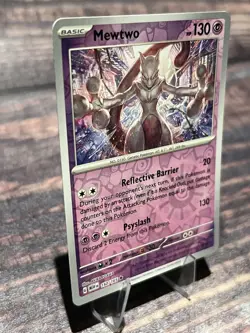 Mewtwo 150/165 Reverse Holo SV: Scarlet & Violet 151 Pokemon Card - Image 2