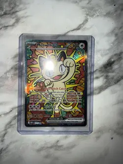 Pokemon Meowth EX Full Art Holo Rare Card 121/088 POR en Basic 170 HP - Image 2