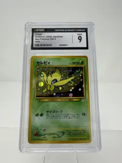 Celebi CGC 9 Pokemon WOTC 2000 Neo Revelation Premium File 3 Promo - Image 1