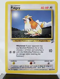Pidgey 86/130 - NM - Base 2 Set Pokemon Card - $2 Combined Shipping - Image 1