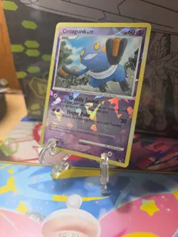 Pokemon TCG Croagunk 13/17 Pop Series 8 Cracked Ice Rev Holo NM SHARP - Image 2