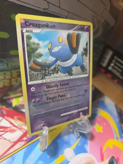 Pokemon TCG Croagunk 13/17 Pop Series 8 Cracked Ice Rev Holo NM SHARP - Image 3