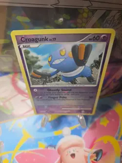 Pokemon TCG Croagunk 13/17 Pop Series 8 Cracked Ice Rev Holo NM SHARP - Image 4