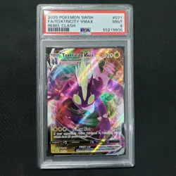 2020 Pokemon: TOXTRICITY VMAX 071/192 - [Rebel Clash] - Full Art - Mint - PSA 9 - Image 1